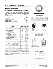 DataSheet NTP18N06 pdf